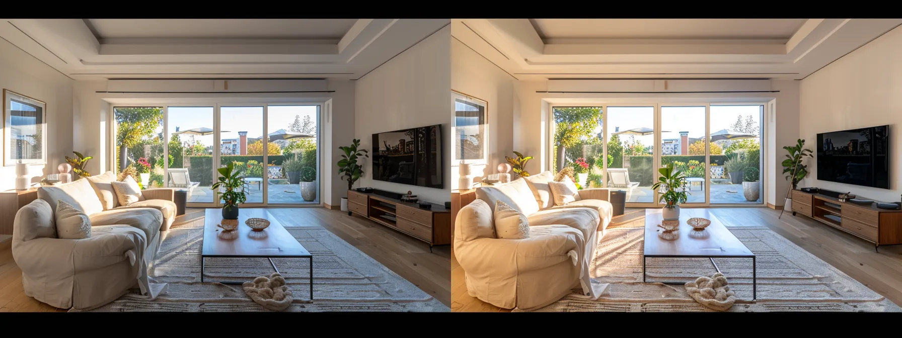 a stunning before-and-after transformation image of a modern home renovation, highlighting every detail from start to finish.