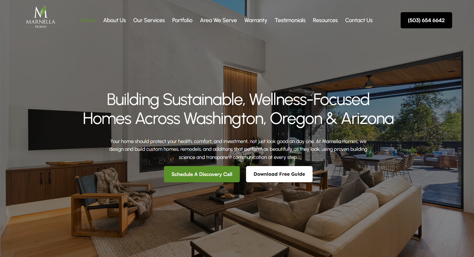 Marnella Homes website