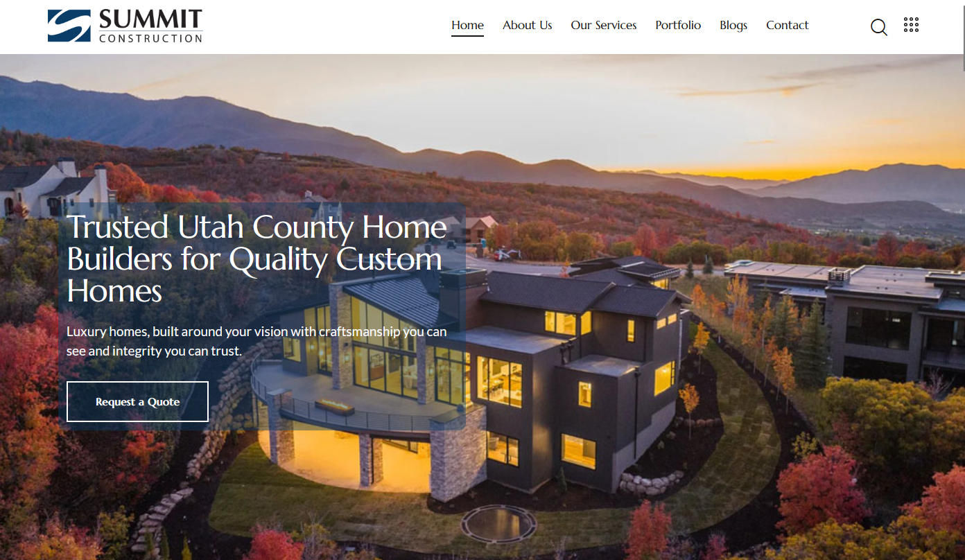 Summit Construction website