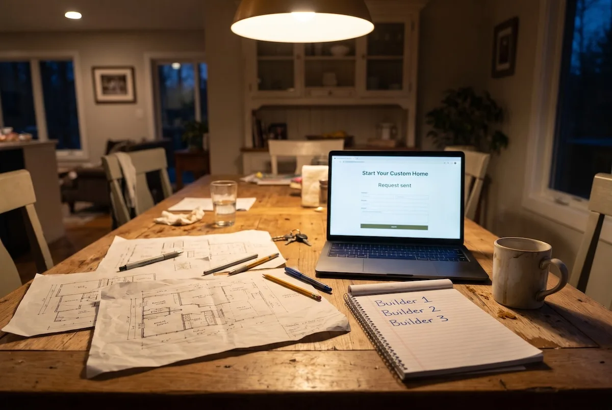 Speed to Lead: Why Builders Who Respond in 5 Minutes Win More Contracts 1 a family dining table in the evening