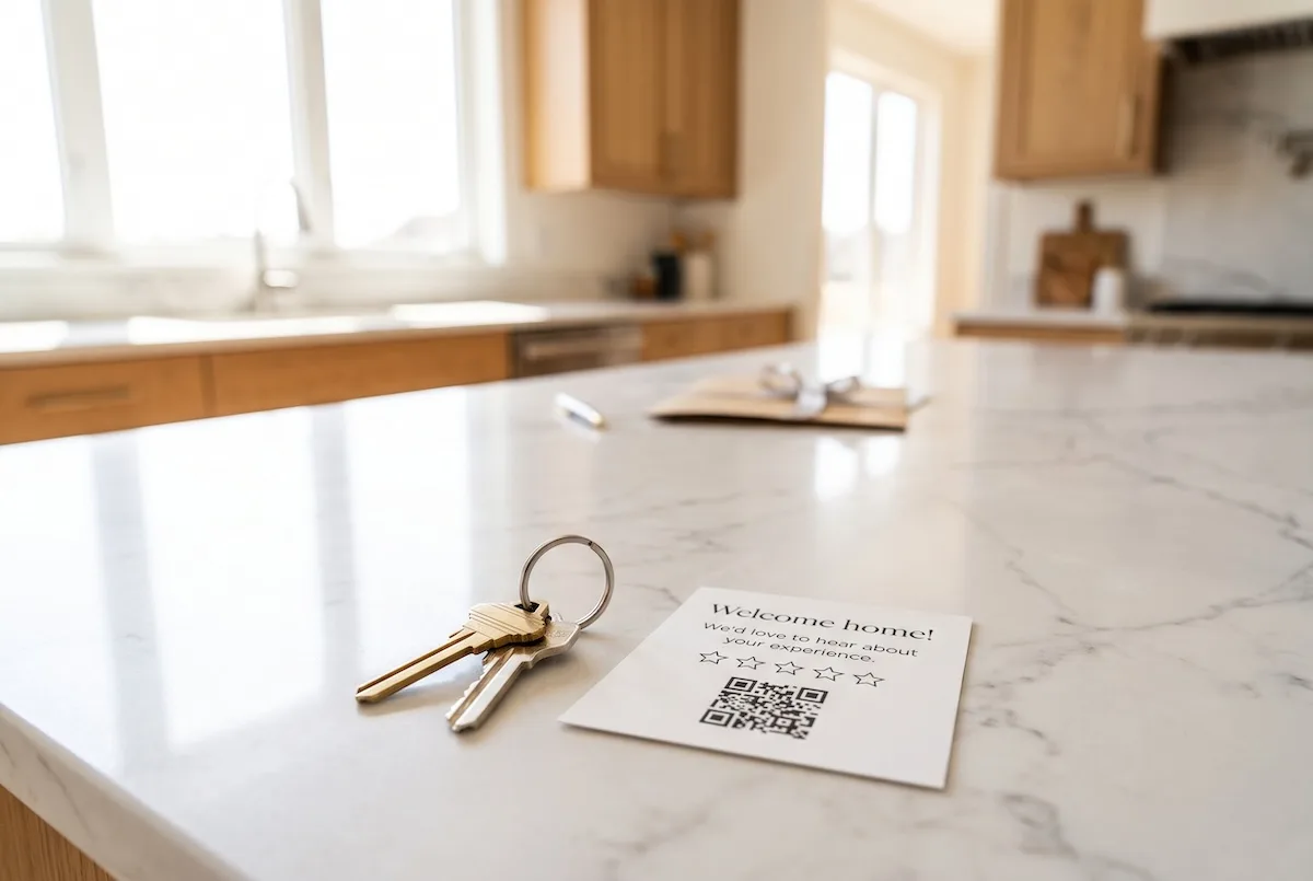 How to Respond to Negative Reviews as a Contractor (With Copy-Paste Reply Templates) 2 a set of new house keys on a kitchen