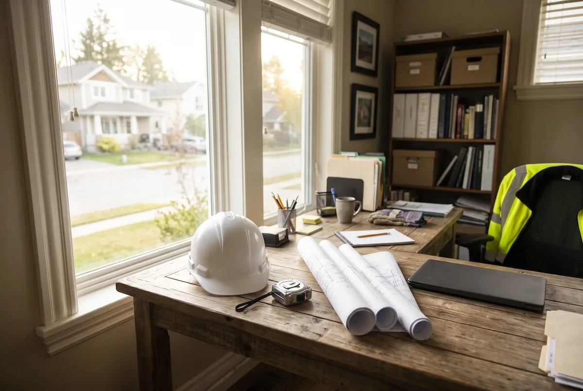 Google Business Profile Suspended? How Contractors Get Reinstated Fast 1 a contractor's home office inside a residential house